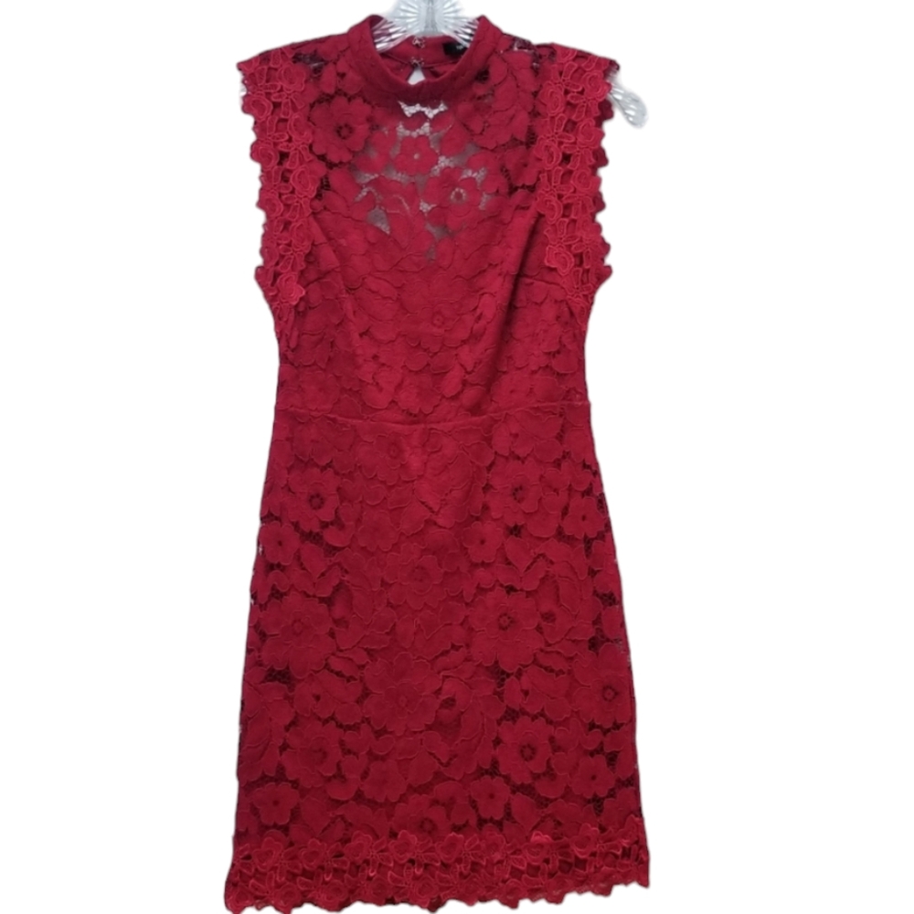 FOREVER 21 | Red Lace Party Dress, Sz S